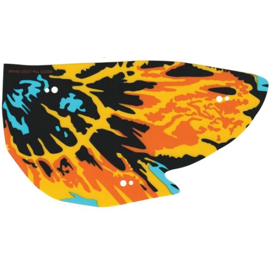 Plastic Part for Set 75576 - Wing Skimwing Right with Black, Yellow, Orange, and Trans-Light Blue Skin Pattern