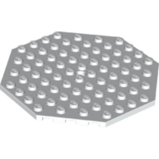 Plate, Modified 10 x 10 Octagonal with Hole
