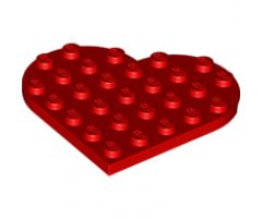 Plate, Round 6 x 6 Heart