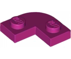 Plate, Round Corner 2 x 2 with 1 x 1 Cutout