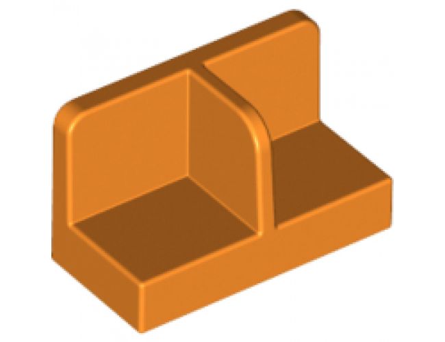 Panel 1 x 2 x 1 with Rounded Corners and Center Divider