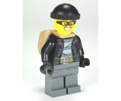 Police - City Bandit Male, Black Knit Cap, Backpack, Mask