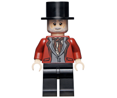Wizard - HP Wizarding World Male, Black Top Hat, Dark Red Suit, Black Legs