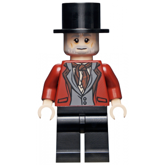 Wizard - HP Wizarding World Male, Black Top Hat, Dark Red Suit, Black Legs