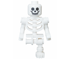 Skeleton - Standard Skull, Bent Arms Horizontal Grip, Single Leg