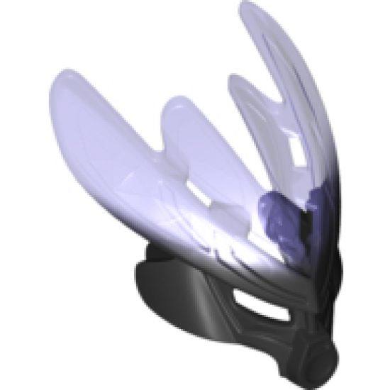 Bionicle, Kanohi Mask Protector with Marbled Trans-Purple Pattern (Protector Mask of Earth)