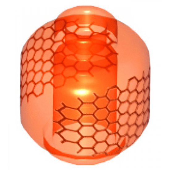 Minifigure, Head without Face with Hexagonal Honeycomb Pattern
