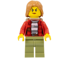 Mountain Police - Crook Female Jacket over 87 Prison Stripes, Backpack