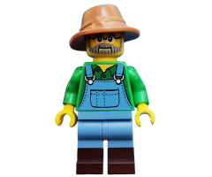 Farmer, Series 15 (Minifigure Only without Stand and Accessories)