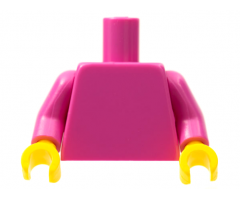 Torso Plain / Dark Pink Arms / Yellow Hands