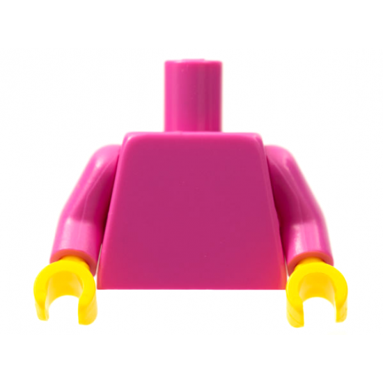 Torso Plain / Dark Pink Arms / Yellow Hands