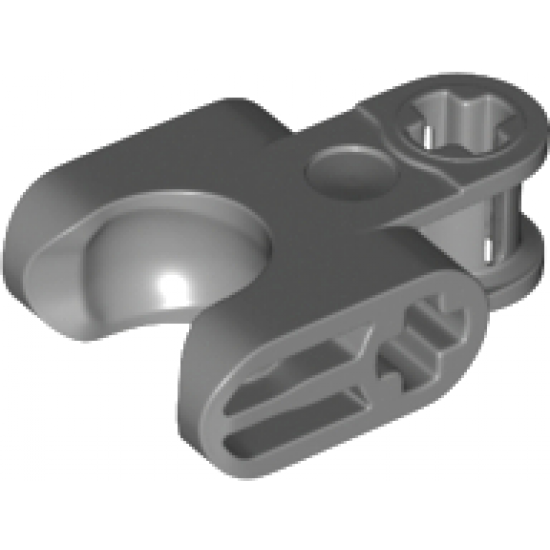 Technic, Axle Connector 2 x 3 with Ball Joint Socket - Closed Sides, Straight Forks with Closed Axle Holes