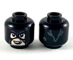 Minifigure, Head Balaclava with Light Nougat Face, Smile Missing Tooth Pattern