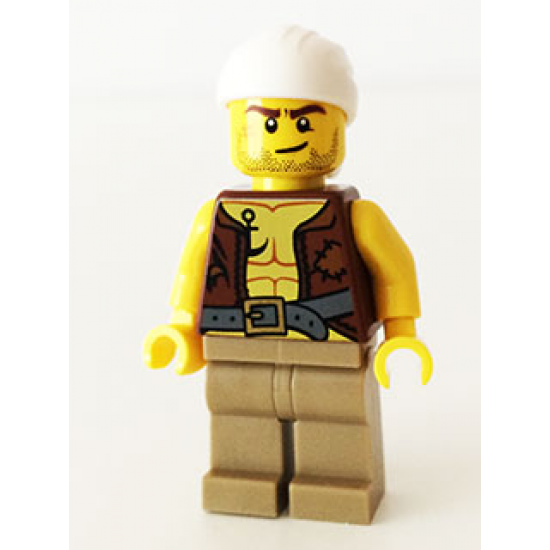 Old Pirate - Vest and Anchor, Crooked Smile and Scar