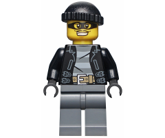Police - City Bandit Male, Black Knit Cap, Mask