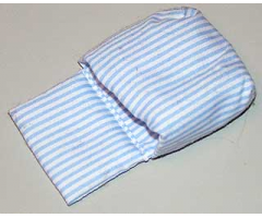 Duplo, Cloth Sleeping Bag with Blue Stripes Pattern