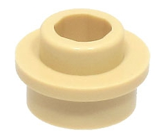 Plate, Round 1 x 1 with Open Stud