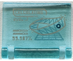 Minifigure, Utensil Book Cover with 'CALCULATING', '99.987%' and Möbius Strip Pattern (Sticker) - Set 76192