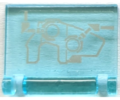 Minifigure, Utensil Book Cover with Infinity Gauntlet / Gorilla Fist Schematic and Mechanical Claws Pattern (Sticker) - Set 76192