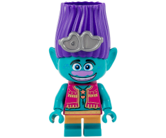 Branch with Magenta Vest, Flat Silver Sunglasses