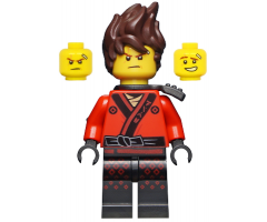 Kai - The LEGO Ninjago Movie, Hair, Pearl Dark Gray Scabbard