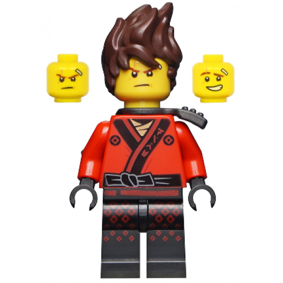 Kai - The LEGO Ninjago Movie, Hair, Pearl Dark Gray Scabbard