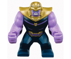 Thanos - Large Figure, Dark Blue Outfit, Medium Lavender Arms, Pearl Gold Helmet