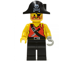 Pirate Shirt with Knife, Black Legs, Black Pirate Hat with Skull