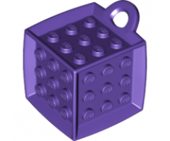 Bag Tag Cube with 3 x 3 Studs on All Sides