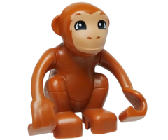 Duplo Monkey, Curled Tail with Nougat Face Pattern