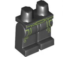 Hips and Legs with Lime Green Circuit Trim and Belt Pattern (Terabyte)