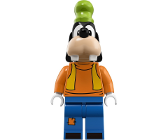 Goofy - Turtleneck Top and Bright Light Orange Vest