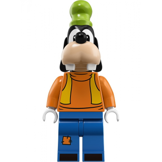 Goofy - Turtleneck Top and Bright Light Orange Vest