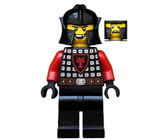 Castle - Dragon Knight Scale Mail with Dragon Shield, Cheek Protection Helmet, Missing Tooth Open Grin