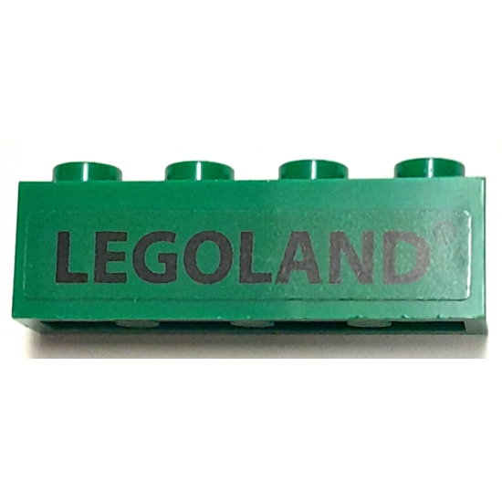 Brick 1 x 4 with Black 'LEGOLAND' Pattern (Sticker) - Set 40166