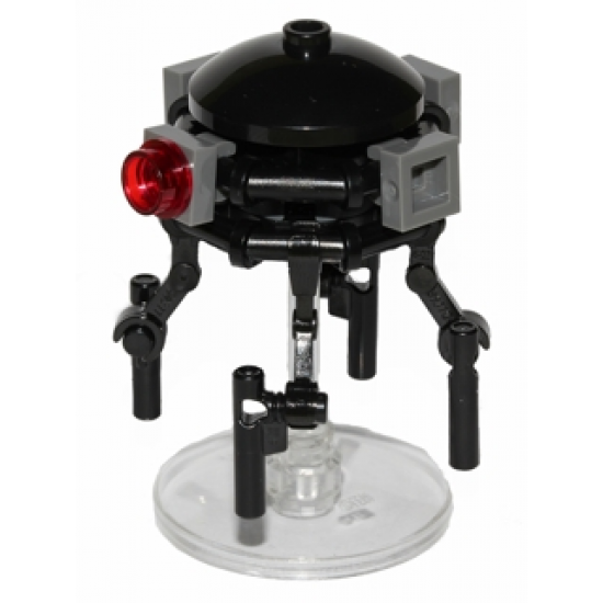 Imperial Probe Droid, Dark Bluish Gray Sensors (Dark Bluish Gray Round Plate Inside)