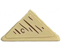 Tile, Modified 2 x 2 Triangular with Wood Grain Pattern (Sticker) - Set 21326