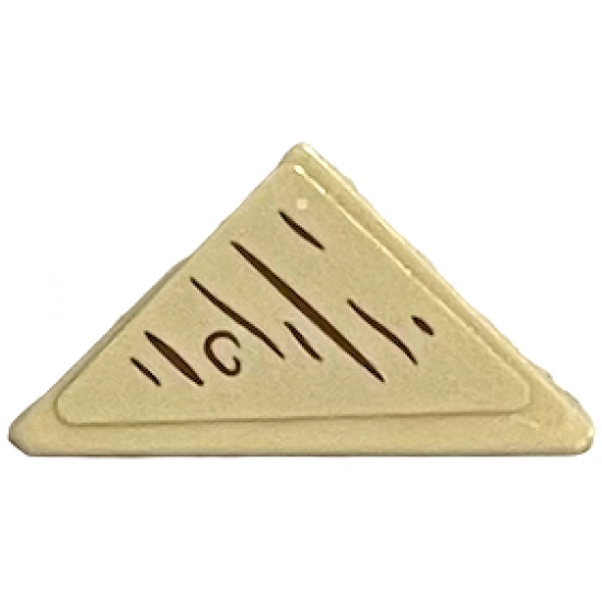 Tile, Modified 2 x 2 Triangular with Wood Grain Pattern (Sticker) - Set 21326