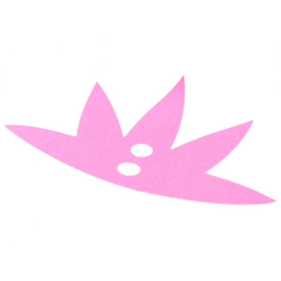 Cloth Play Cube Accent 5 Point Leaf with 2 Holes - Traditional Starch Fabric