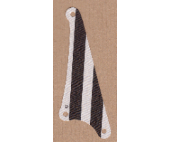 Cloth Sail Triangular Small with Black Stripes Pattern