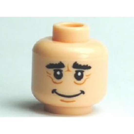 Minifigure, Head Male HP Hagrid Wrinkles Pattern