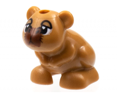 Hamster / Mouse, Friends / Elves with Black Eyes, Large Reddish Brown Muzzle Capybara Pattern