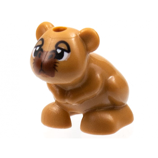 Hamster / Mouse, Friends / Elves with Black Eyes, Large Reddish Brown Muzzle Capybara Pattern