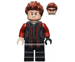 Hawkeye - Black and Dark Red Suit, Reddish Brown Spiked Hair