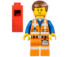 Emmet - Lopsided Closed Mouth Smile, with Piece of Resistance