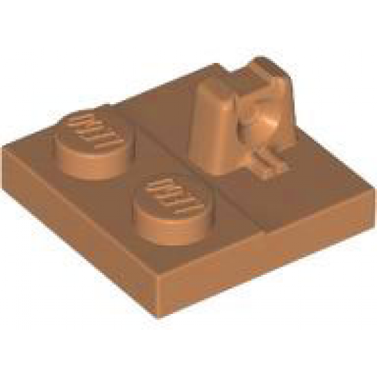 Hinge Plate 2 x 2 Locking with 1 Finger on Top