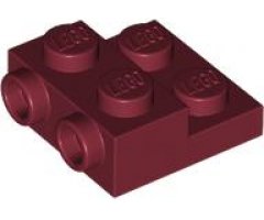 Plate, Modified 2 x 2 x 2/3 with 2 Studs on Side - Hollow Bottom Tube