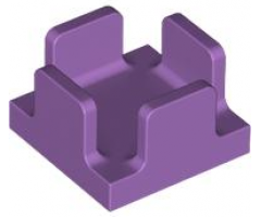 Container, Box 2 x 2 x 1 Half with 4 Side Supports