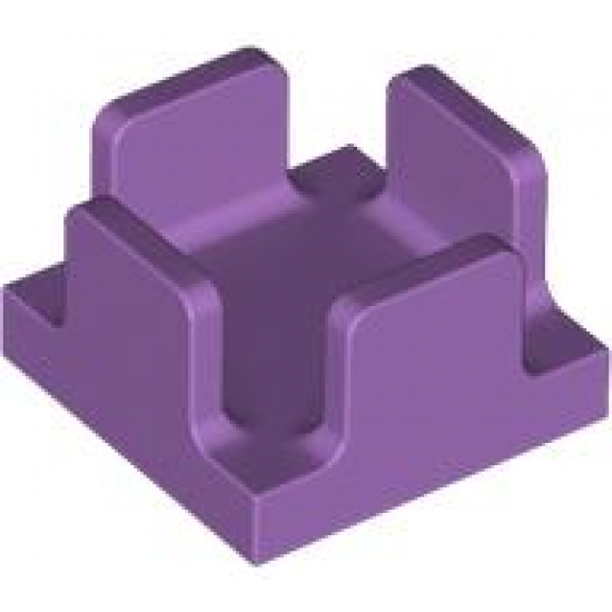 Container, Box 2 x 2 x 1 Half with 4 Side Supports