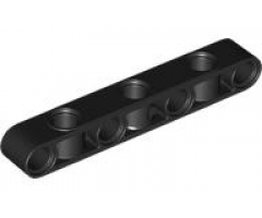 Technic, Liftarm, Modified Perpendicular Holes Thick 1 x 7